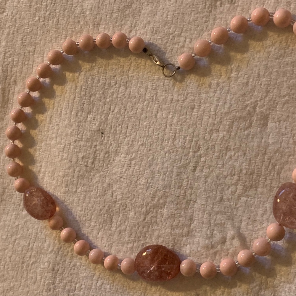 Costume Jewelry - Pink Necklace